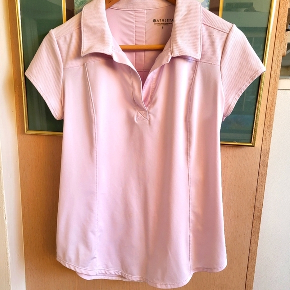 Athleta Tops - Athleta Women's Pink Polo Top